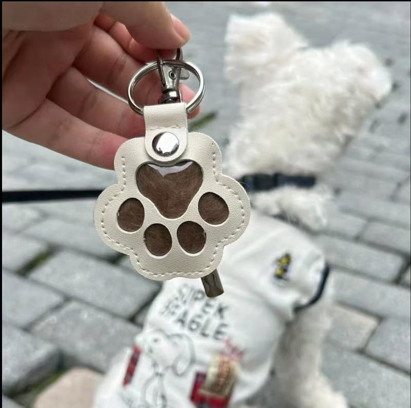 PawMemorie Sleutelhanger – Herdenkingshanger met Pootafdruk en Binnenvak