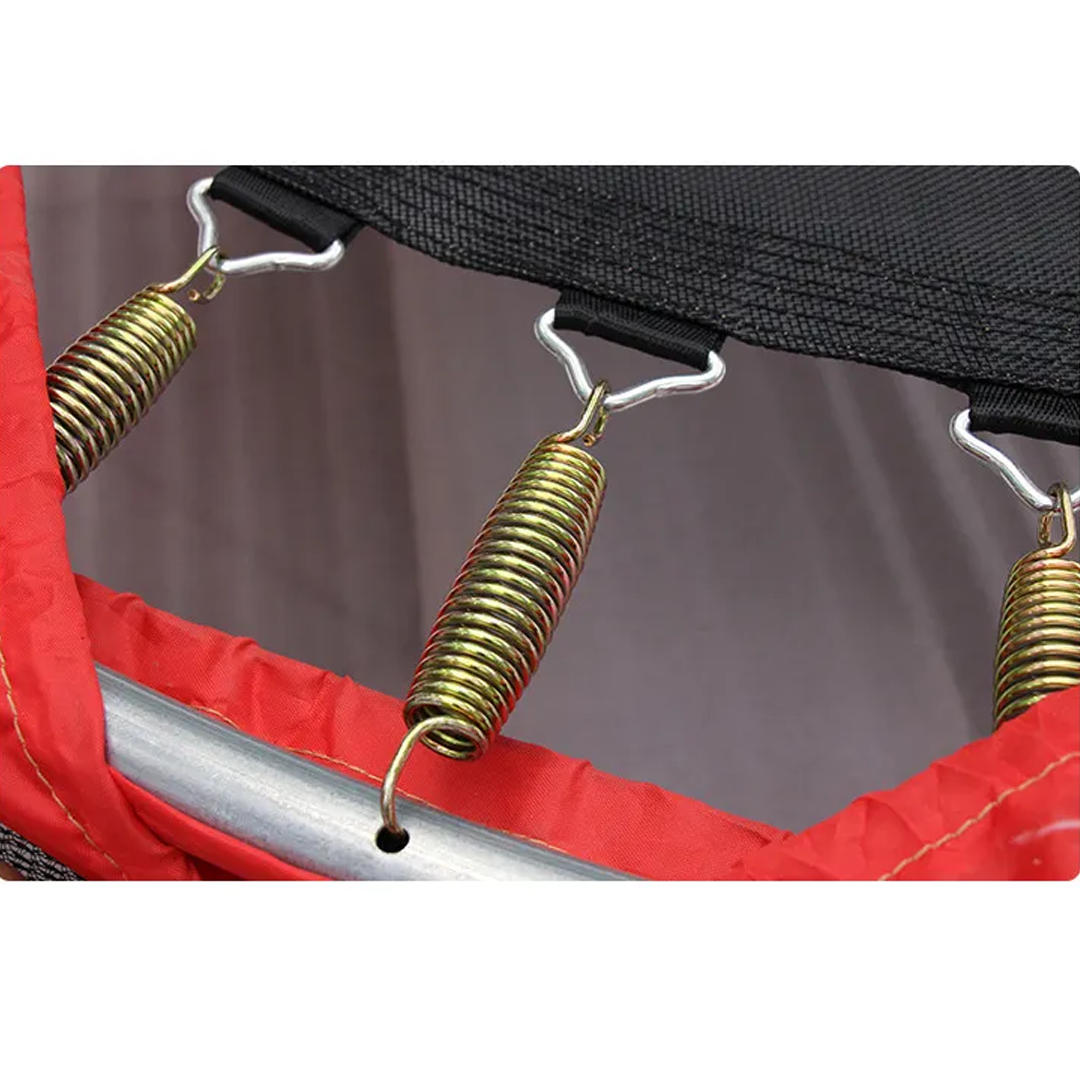 SpringVrolk Kindertrampoline – Met Veiligheidsnet & Beschermrand (Tot 100 kg)