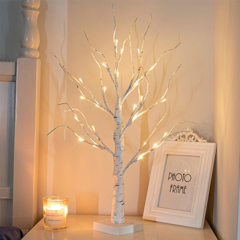 Sfeervolle Lichtboom met Rode Vogels – Flexibele LED Decoratieboom