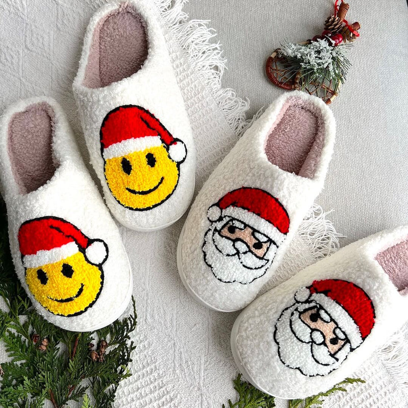 SnowJoy Kerstpantoffels – Warme Instappers met Feestelijk Ontwerp & Antislipzool