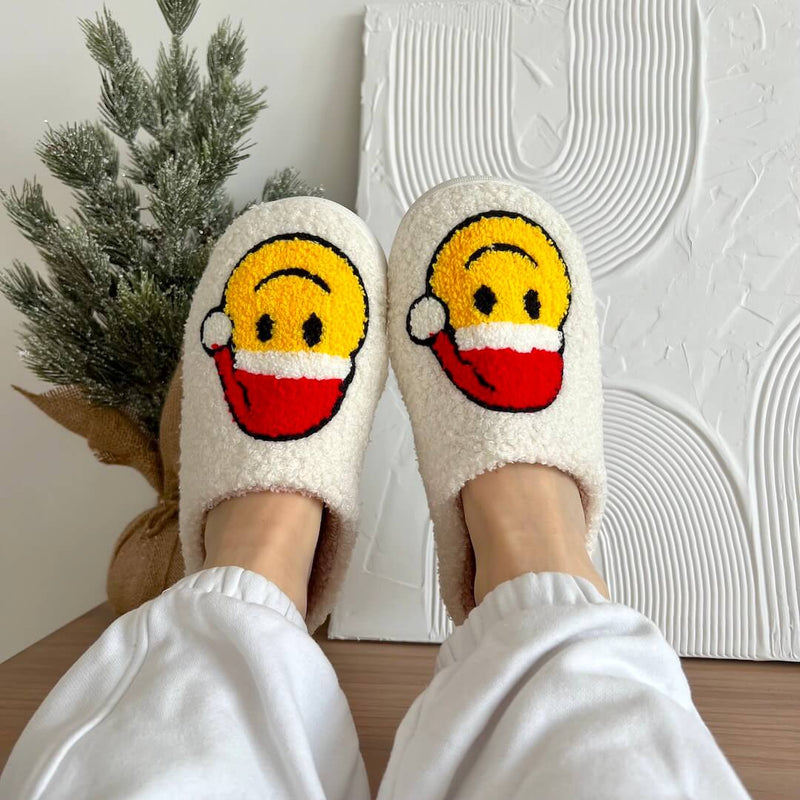 SnowJoy Kerstpantoffels – Warme Instappers met Feestelijk Ontwerp & Antislipzool