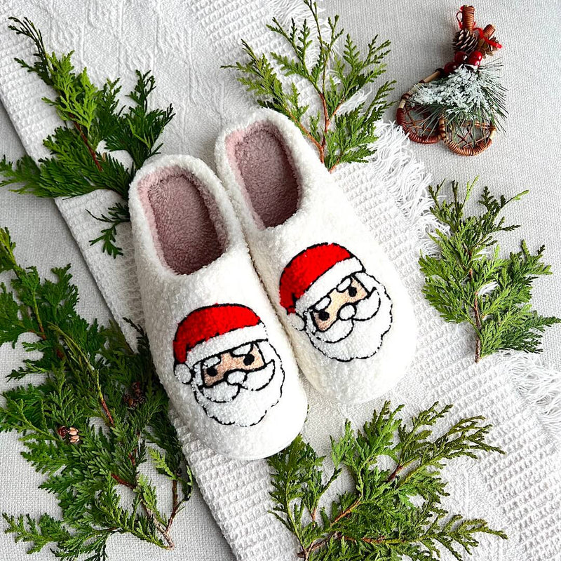 SnowJoy Kerstpantoffels – Warme Instappers met Feestelijk Ontwerp & Antislipzool
