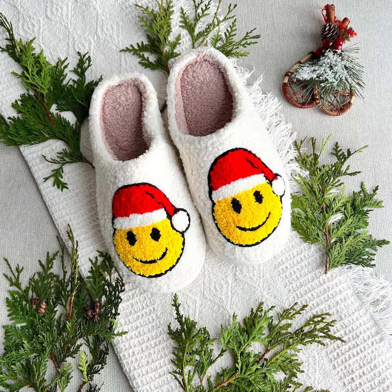 SnowJoy Kerstpantoffels – Warme Instappers met Feestelijk Ontwerp & Antislipzool