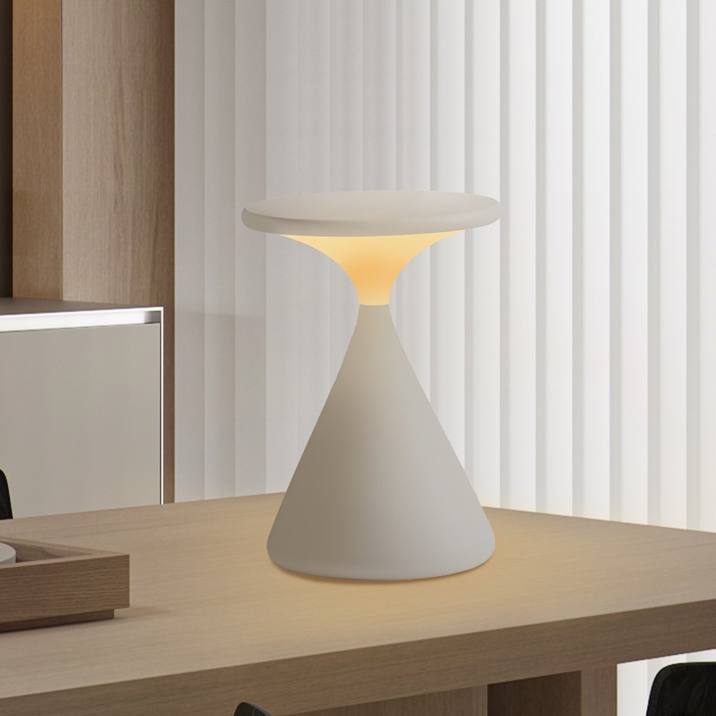 Draadloze Tafellamp met Dimbare LED – Zandloperdesign