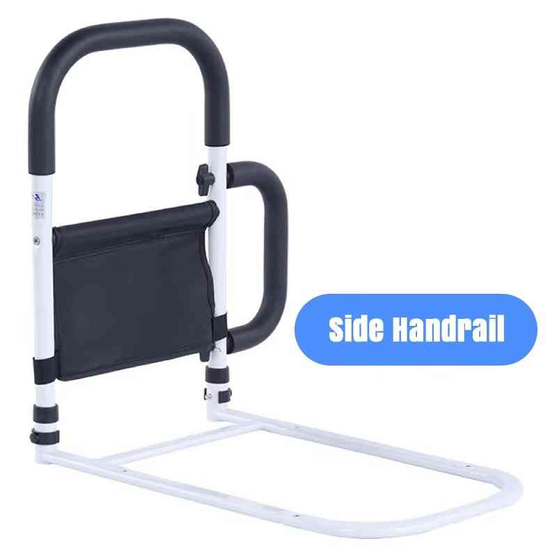BedGrip Duo – Verstelbare bedzijsteunen voor ouderen met antislip en opbergvak
