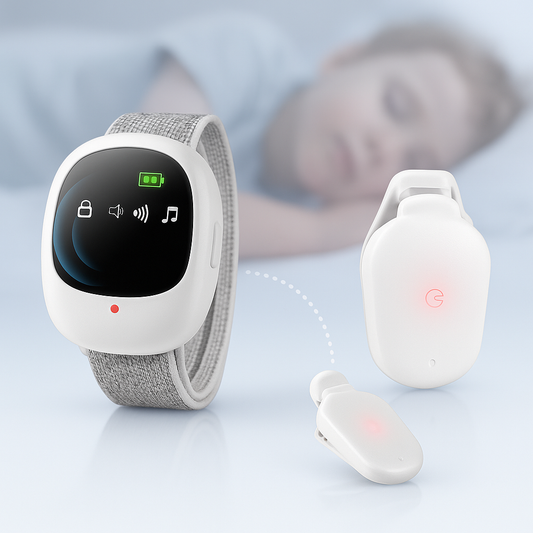 DrySleep Draadloos Bedplassen Alarm – Vibratie & Geluidstraining voor Zindelijkheid