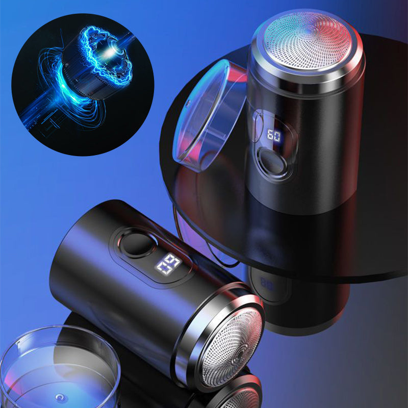 BestShaver | Mini Waterbestendig Digitale Scheerapparaat | Man/Vrouw/Unisex | Zwart/Blauw