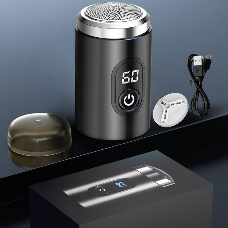 BestShaver | Mini Waterbestendig Digitale Scheerapparaat | Man/Vrouw/Unisex | Zwart/Blauw