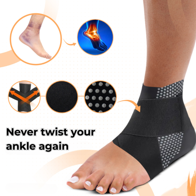FlexiGuard Enkelsteun – Lichtgewicht, Ademend & Geschikt voor Sportschoenen