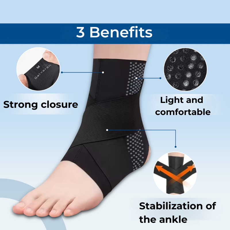FlexiGuard Enkelsteun – Lichtgewicht, Ademend & Geschikt voor Sportschoenen
