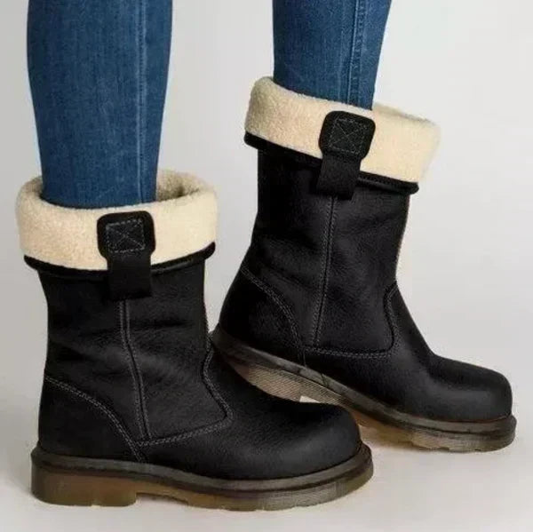 Comfortabele Mid-Calf Winterlaars – Klassiek Design voor Dagelijks Gebruik