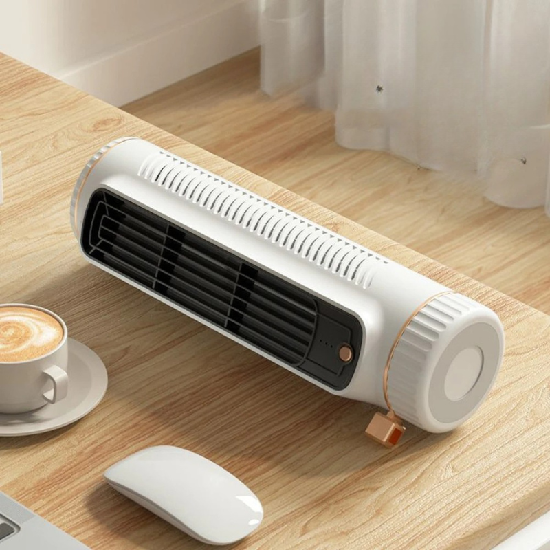 CoolBreeze Mini – Draagbare bladloze torenventilator met USB-oplaadfunctie