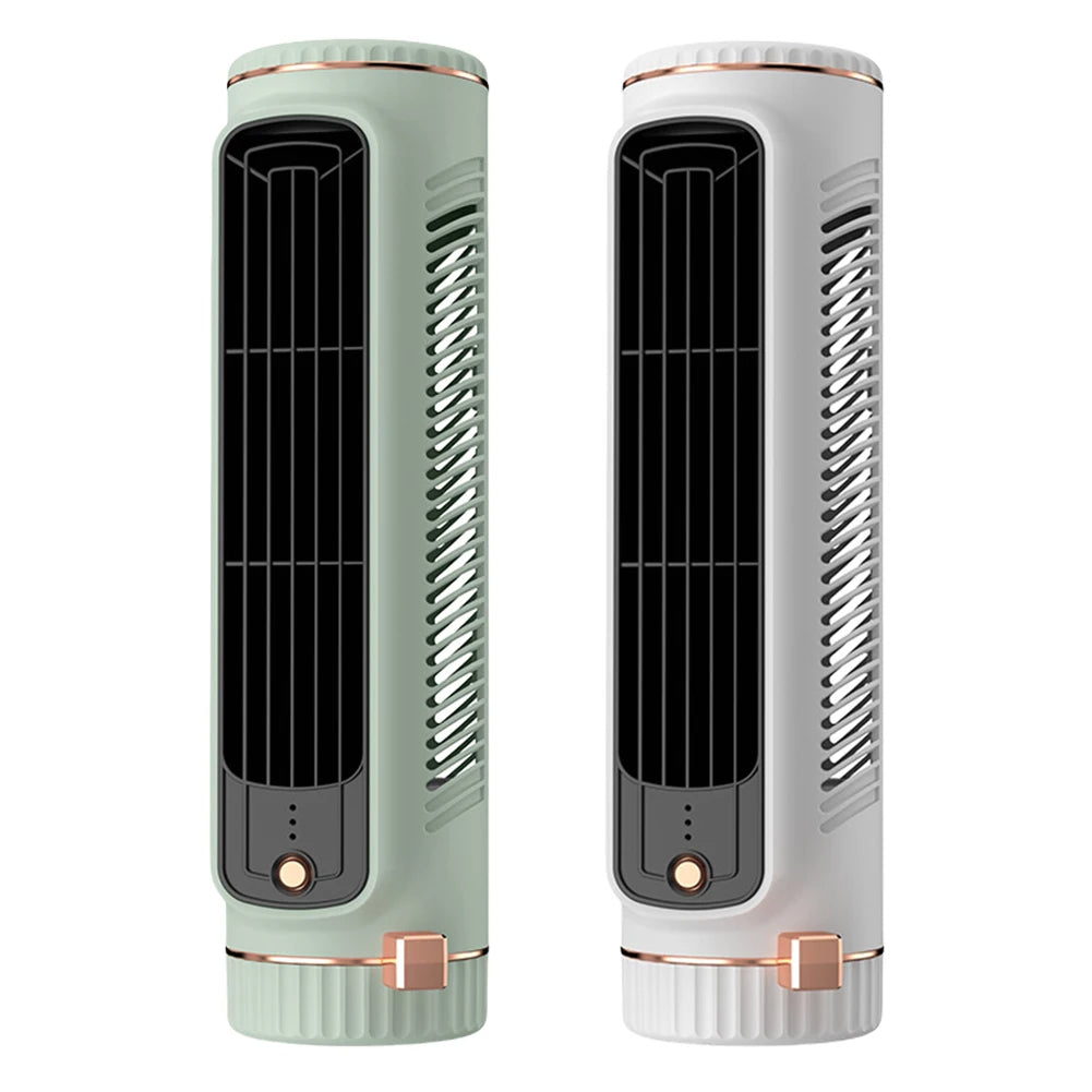 CoolBreeze Mini – Draagbare bladloze torenventilator met USB-oplaadfunctie