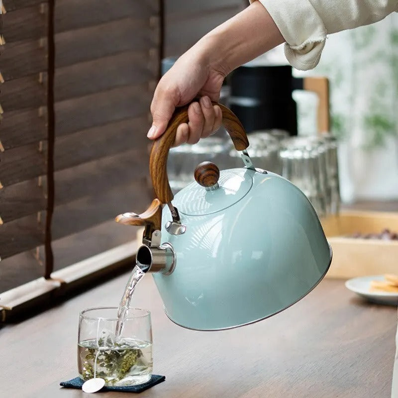RVS Fluitketel KookTijd – 2,5L of 3L met Geluidsignaal