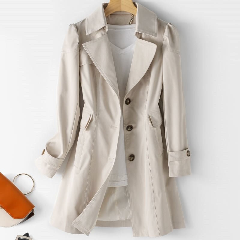 Elegante Damesjas Aurine – Stijlvolle Trenchcoat voor Elk Seizoen