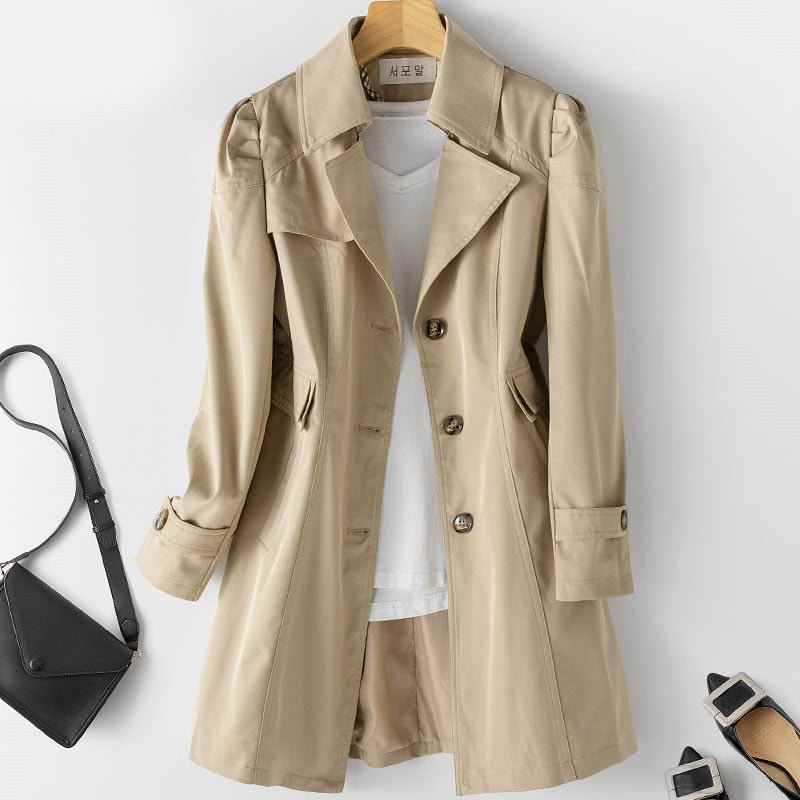 Elegante Damesjas Aurine – Stijlvolle Trenchcoat voor Elk Seizoen