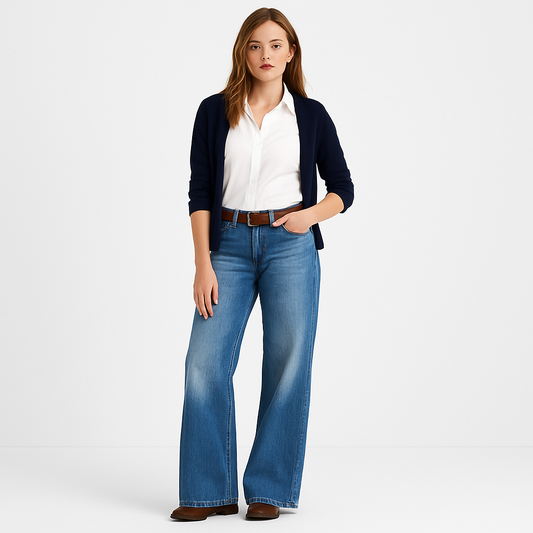 ComfortDenim Dames Baggy Jeans – Losse Pasvorm & Dagelijks Comfort