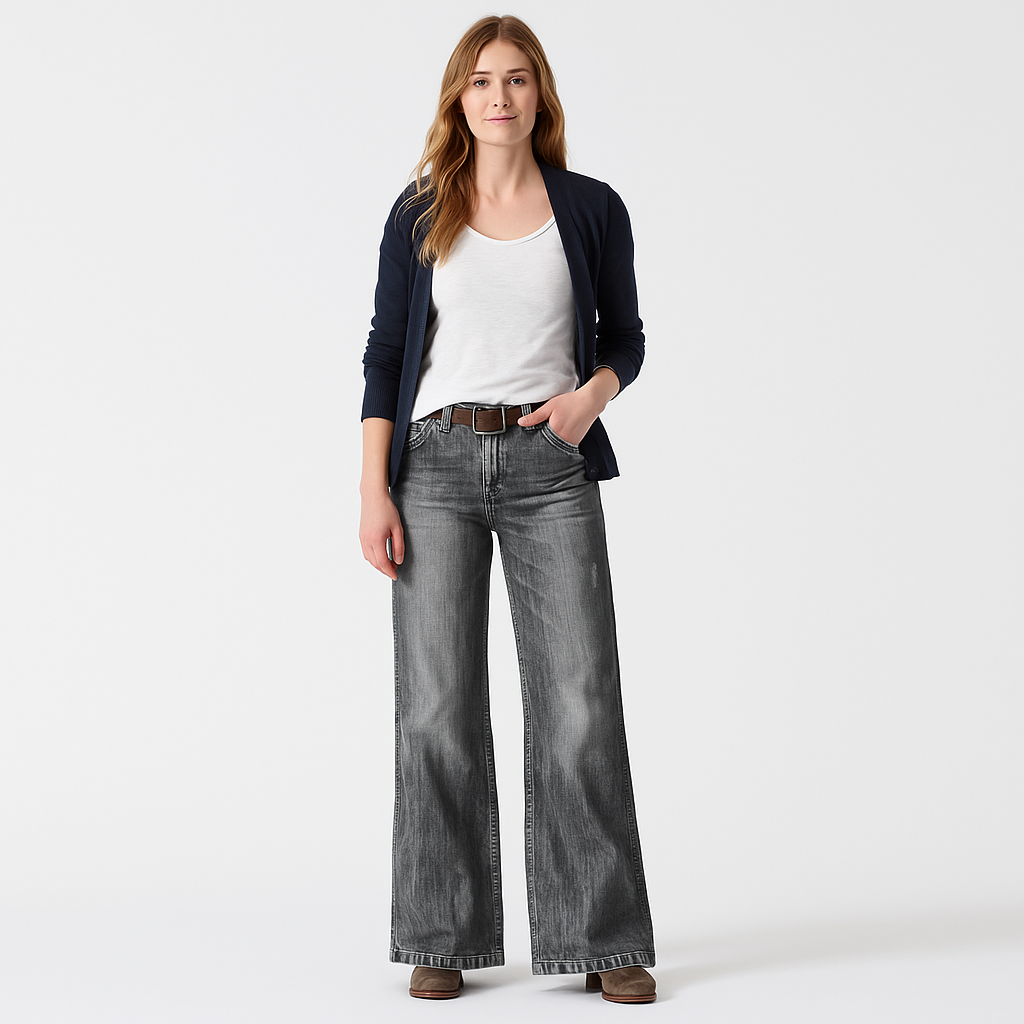 ComfortDenim Dames Baggy Jeans – Losse Pasvorm & Dagelijks Comfort