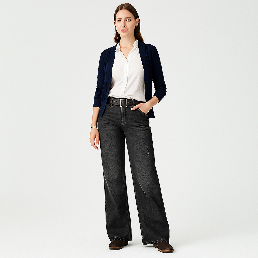 ComfortDenim Dames Baggy Jeans – Losse Pasvorm & Dagelijks Comfort