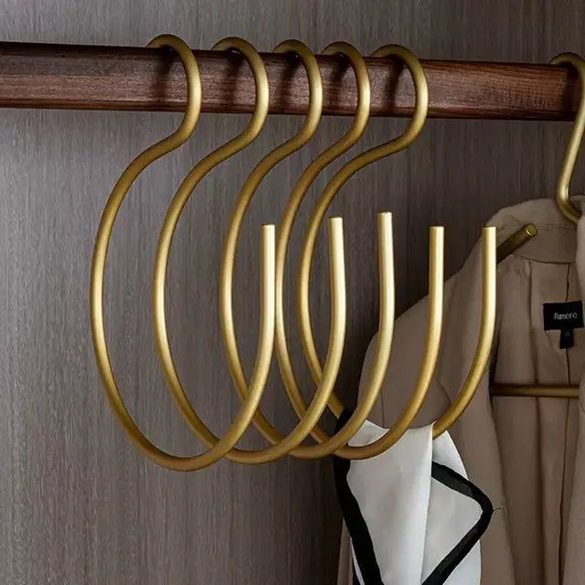 HangStruct – S-vormige metalen kledinghangers (set van 5) voor ruimtebesparing