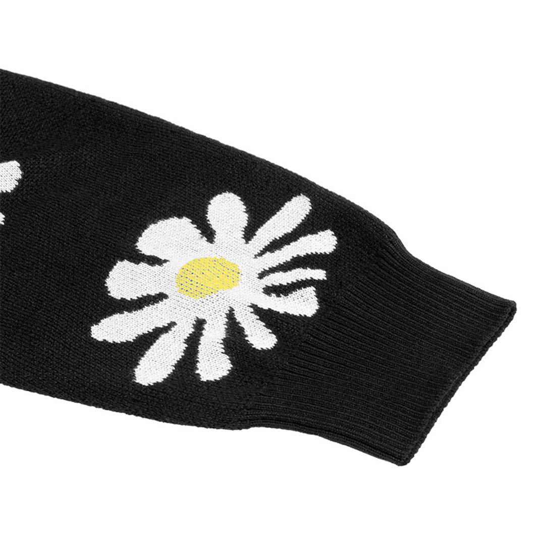 Claire - Casual Gebreid Bloemenvest
