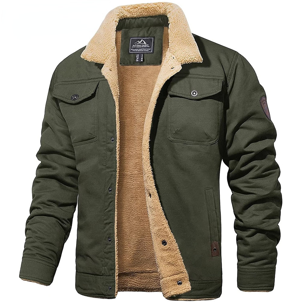 RetroWarm Heren Bomberjas – Vintage Winterjas met Duurzaam Ontwerp