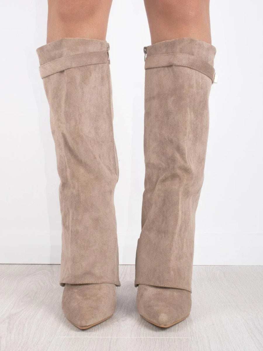 EleganceStep Kniehoog Laarzen – Stijlvolle Comfortabele Blokhak voor Dames