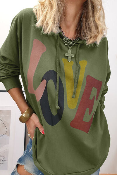 Dames Hoodie met Kordelzug, Oversized Pasvorm en Hartdetail