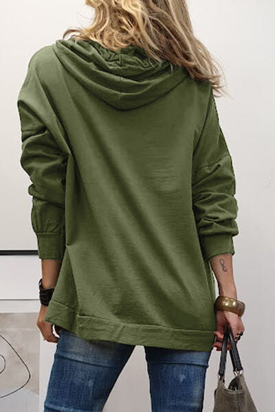Dames Hoodie met Kordelzug, Oversized Pasvorm en Hartdetail