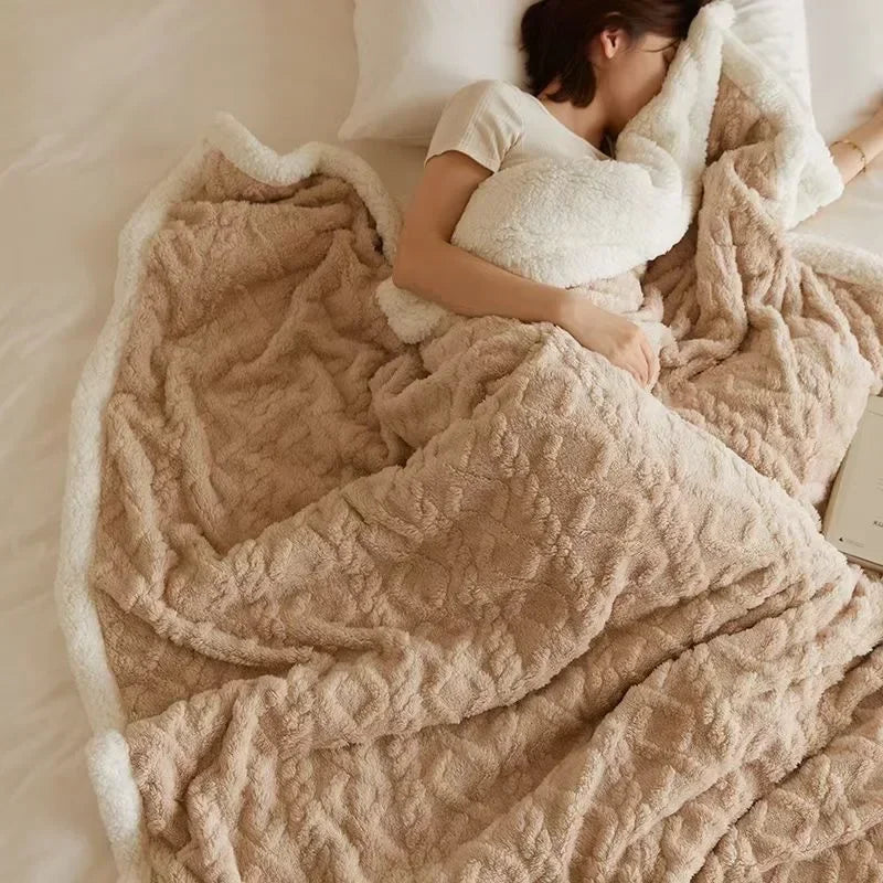Dikke Winter Lamswollen Deken - WarmWool