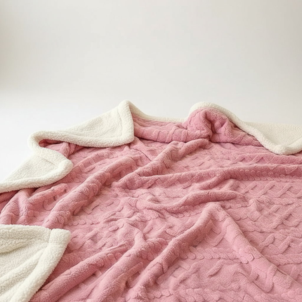 WarmThuis Winterdeken – Luxe Lamswollen Fleece Deken met Dubbelzijdig Ontwerp