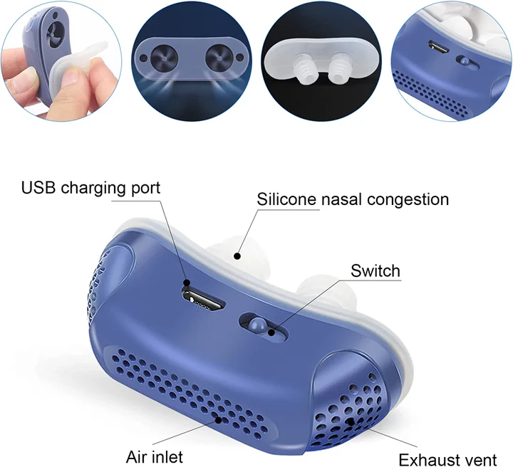 Draagbaar Micro CPAP-apparaat | Anti-Snurkoplossing voor Reizen