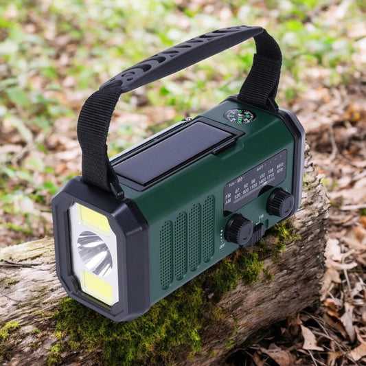 Draagbare Noodradio met Handcrank en Zonne-energie – Beste Noodradio met LED Zaklamp en Powerbank Functie