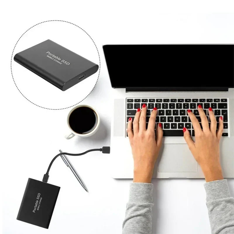 Draagbare externe SSD Supersnel | Mobiele opslag | Snelle opslag voor laptop en pc- SpeedFast