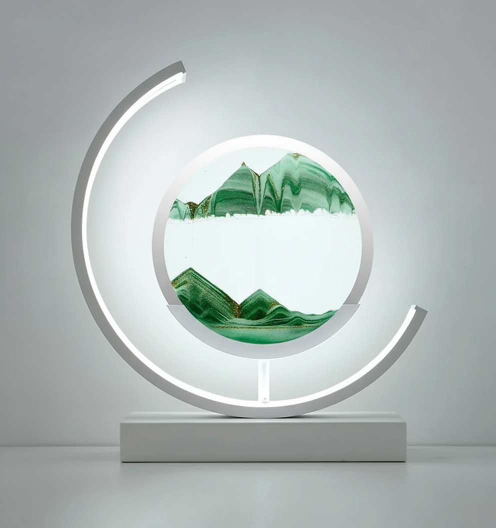 DuneGlow Tafellamp – Handgemaakte Sfeerlamp met Rustgevend Licht en Modern Ontwerp