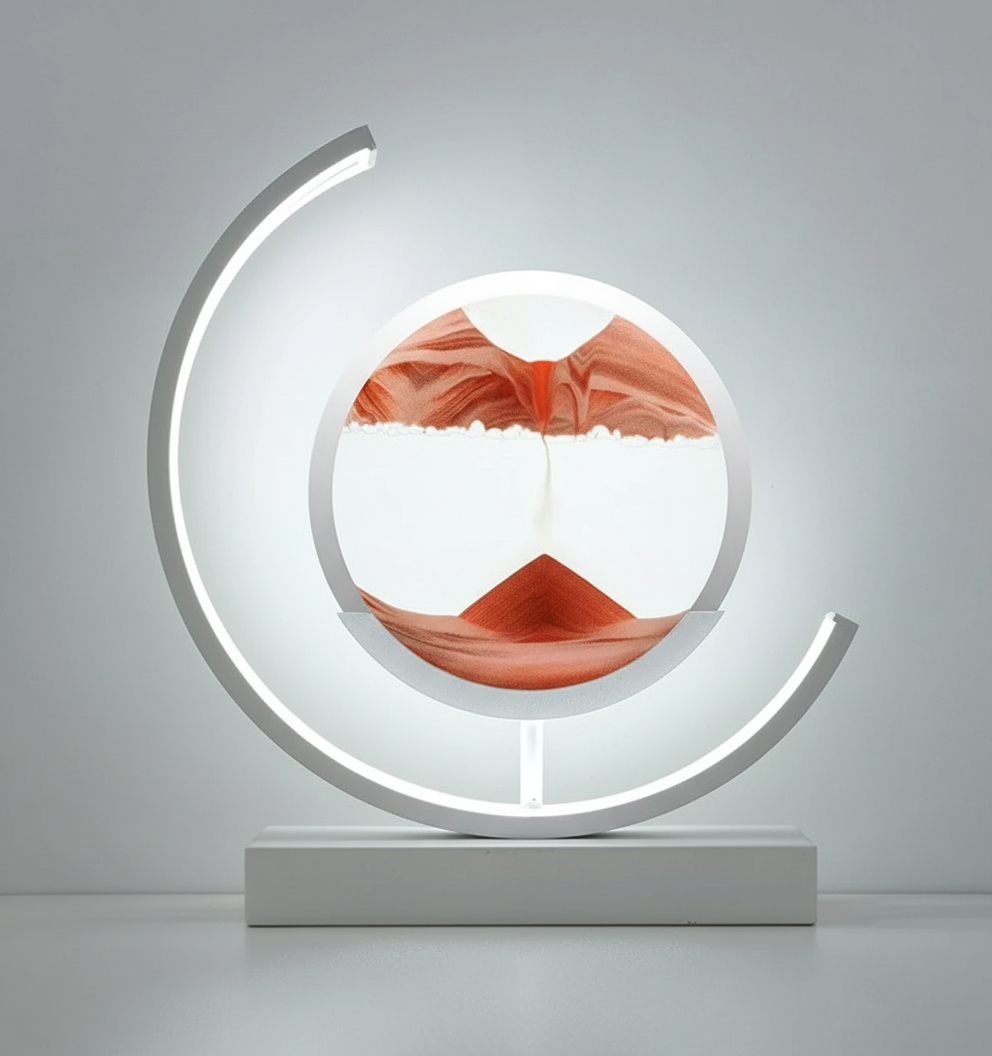 DuneGlow Tafellamp – Handgemaakte Sfeerlamp met Rustgevend Licht en Modern Ontwerp