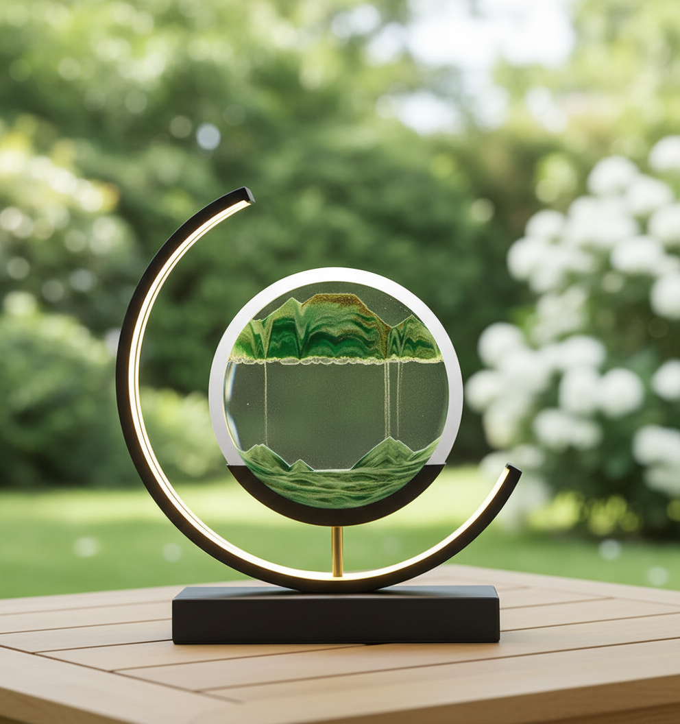 DuneGlow Tafellamp – Handgemaakte Sfeerlamp met Rustgevend Licht en Modern Ontwerp