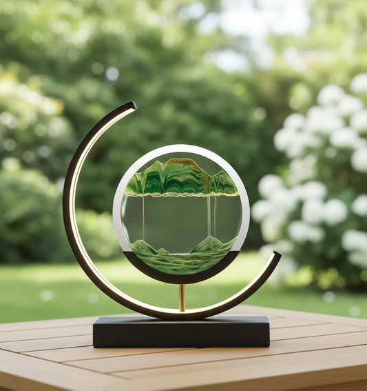 DuneGlow Tafellamp – Handgemaakte Sfeerlamp met Rustgevend Licht en Modern Ontwerp