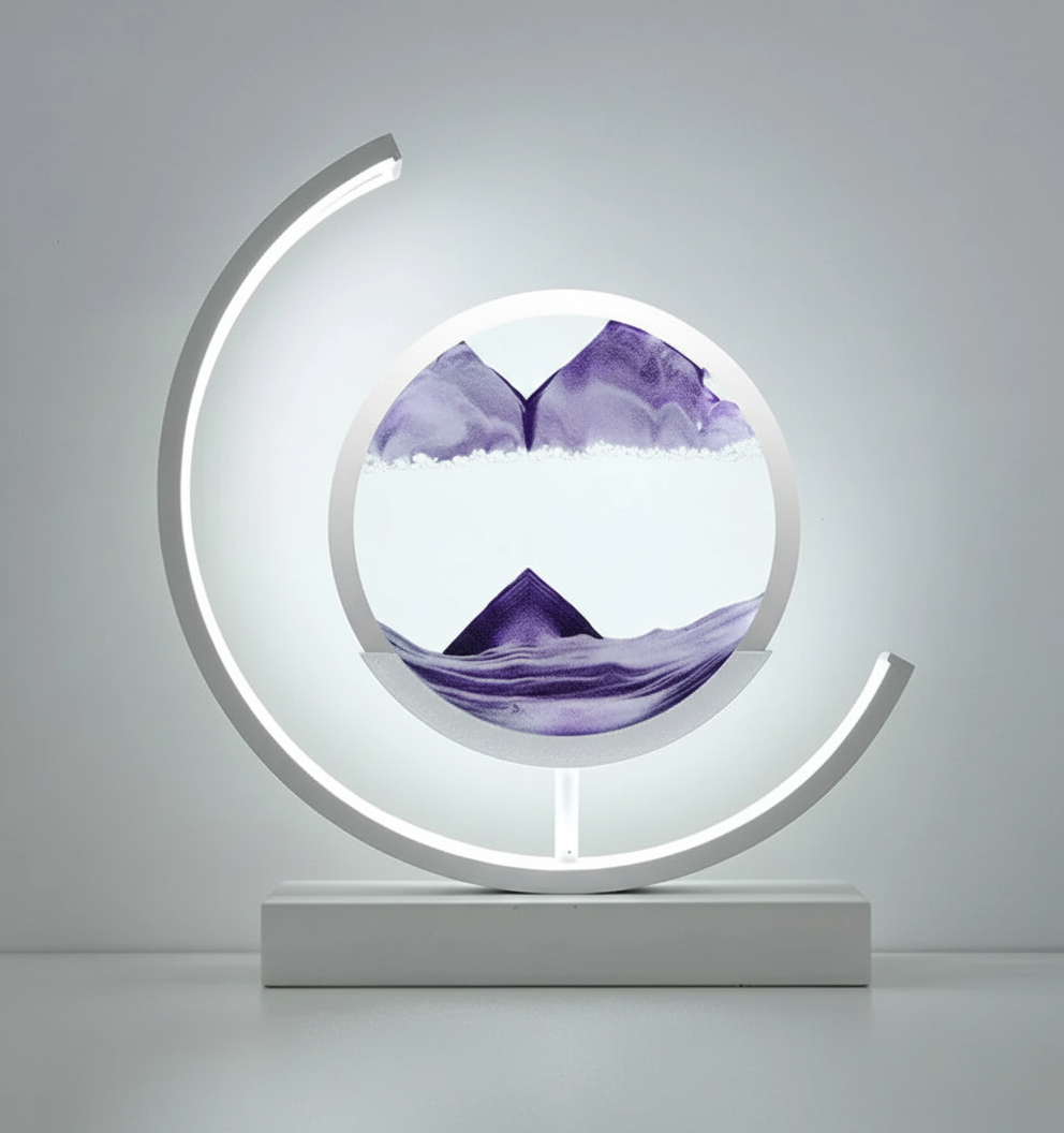 DuneGlow Tafellamp – Handgemaakte Sfeerlamp met Rustgevend Licht en Modern Ontwerp