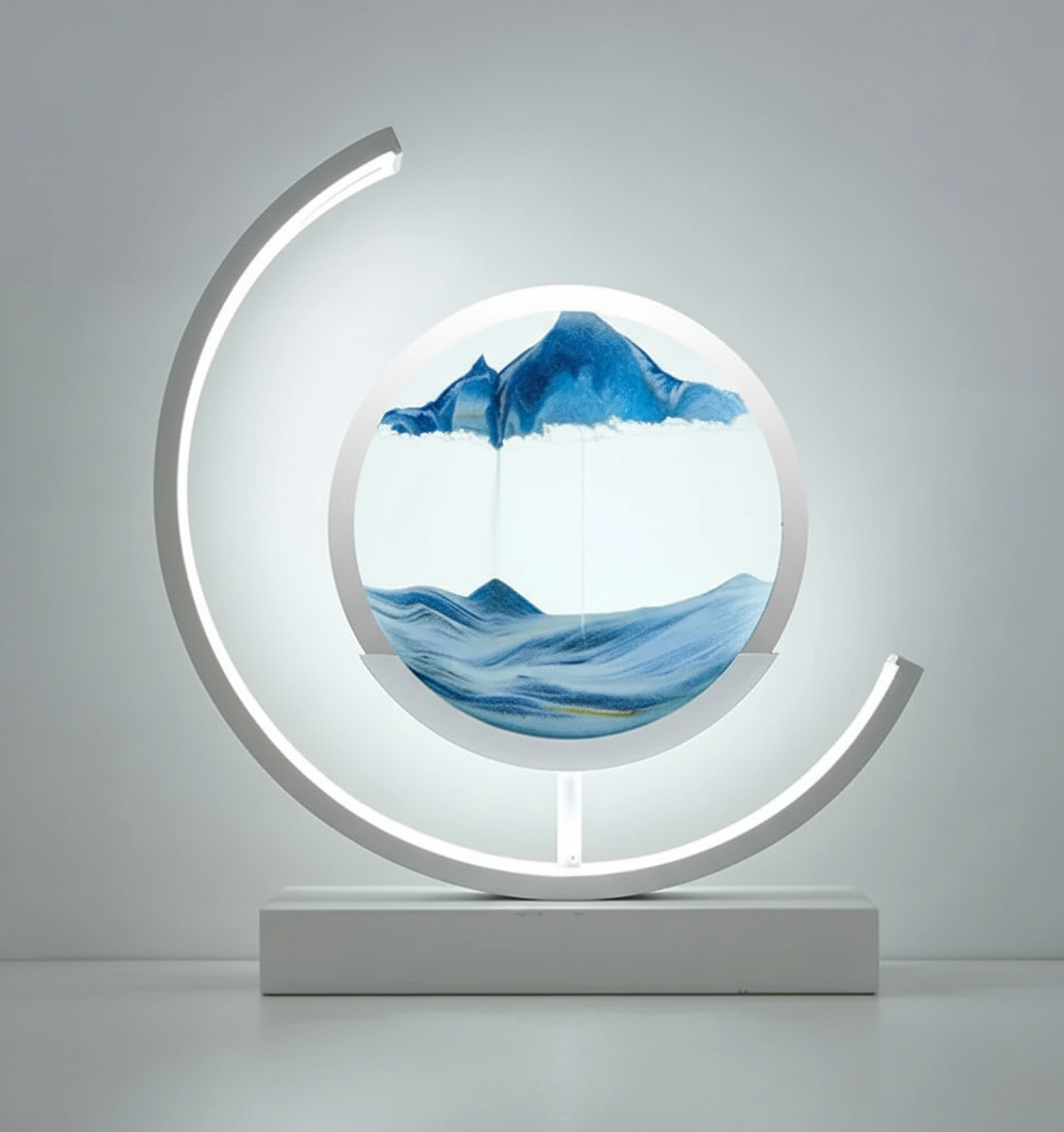DuneGlow Tafellamp – Handgemaakte Sfeerlamp met Rustgevend Licht en Modern Ontwerp