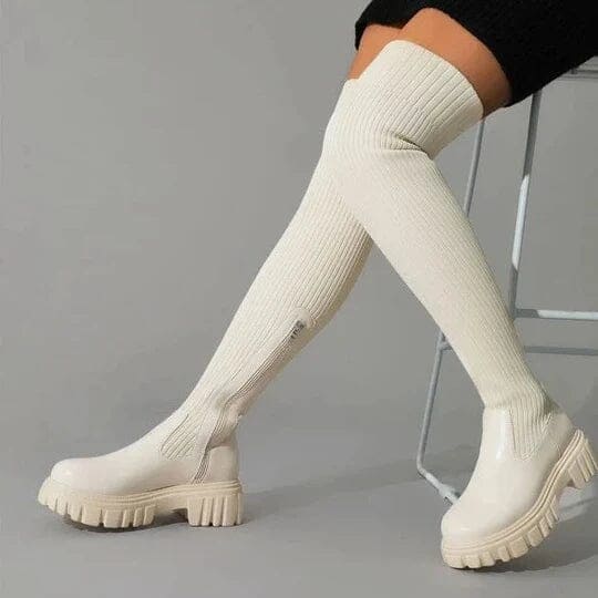 ElastiThigh Stretchlaarzen tot boven de dij