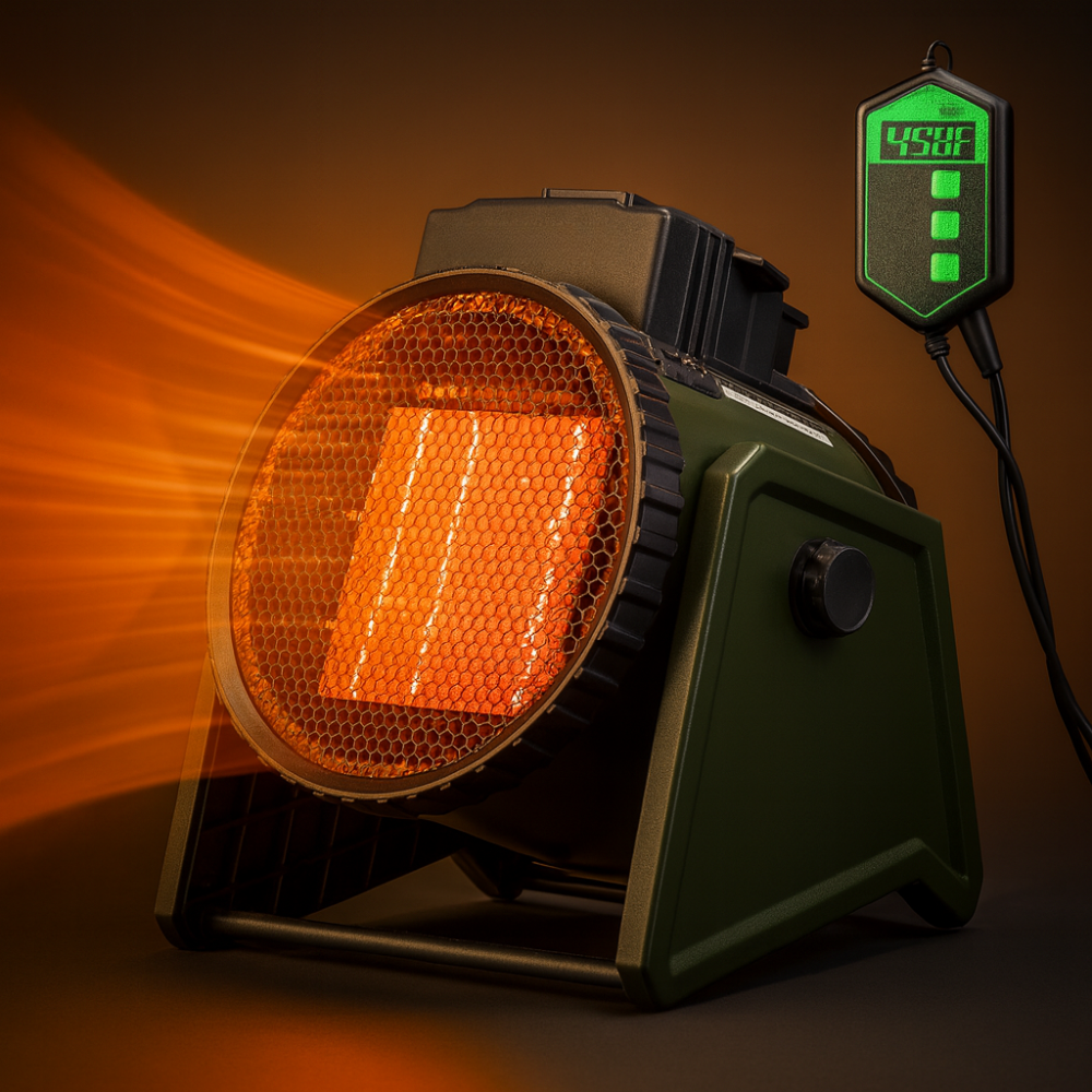 Compacte Elektrische Ruimteverwarmer met Thermostaat en Dubbele Stand