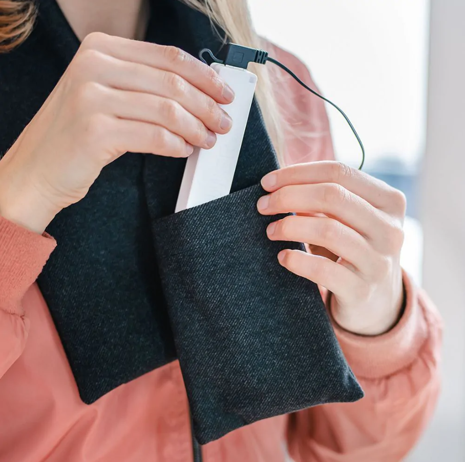 Elektrisch verwarmbare sjaal | 3 Warmte niveaus | 6 kleuren