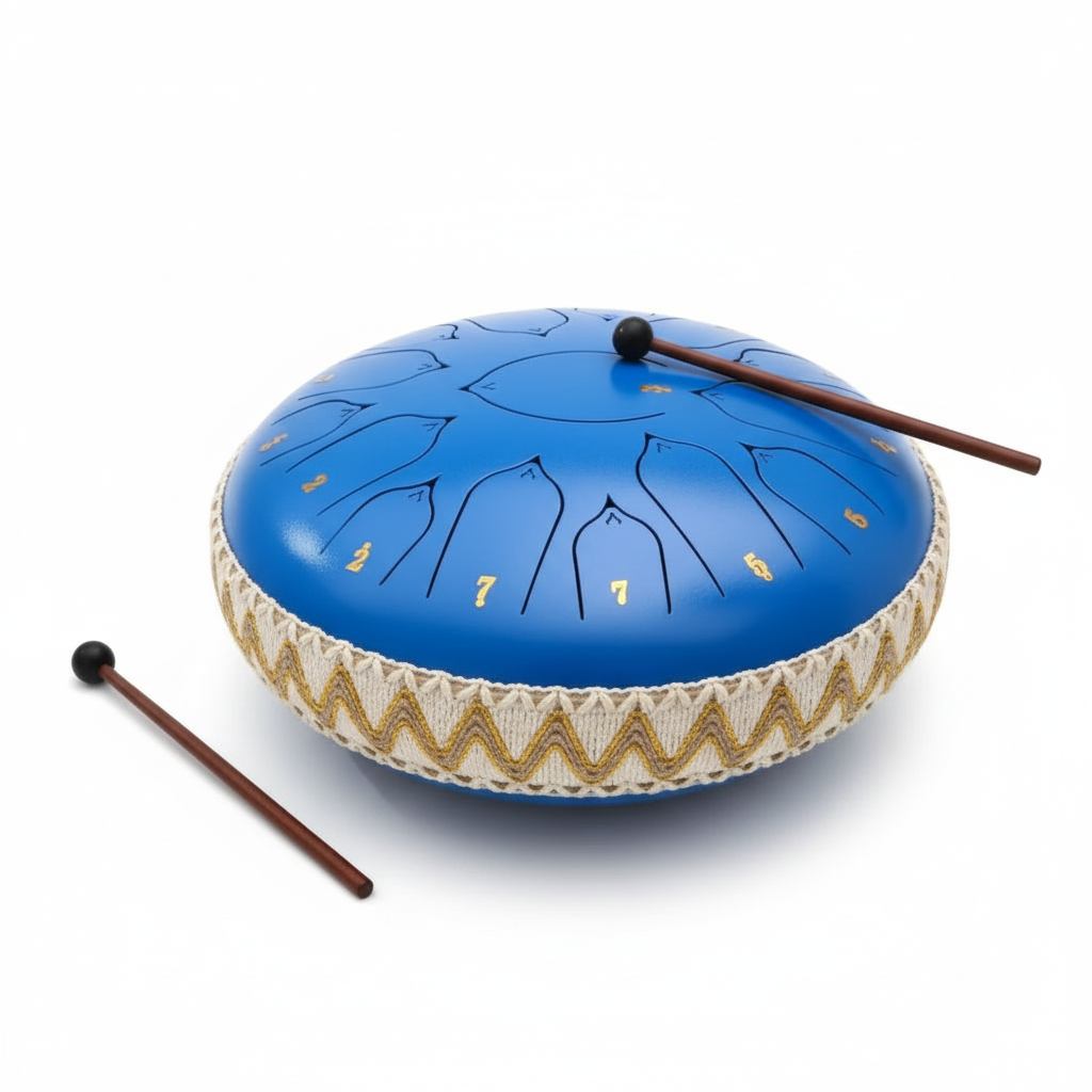 Harmonische Stalen Tongdrum in C-groot | Inclusief Slagwerk & Accessoires