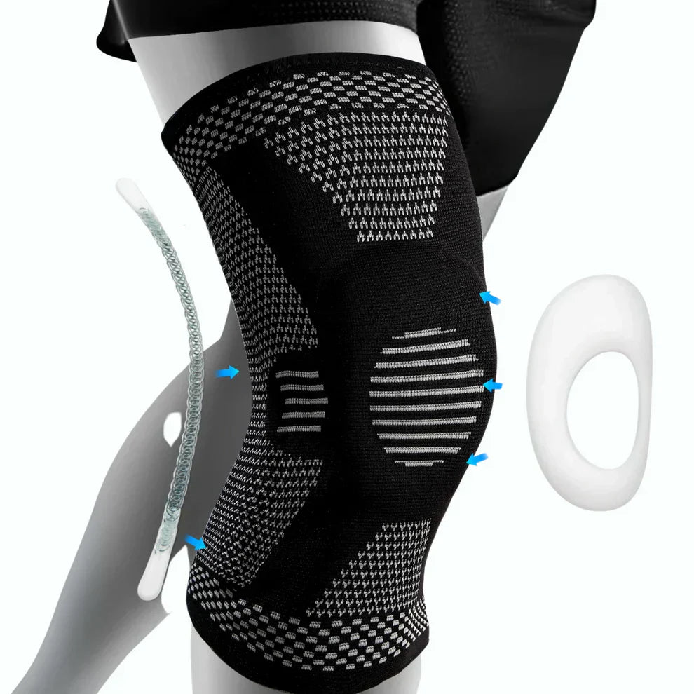 FlexiKnee Compressiebrace – Ondersteunende Kniebrace bij Pijn, Zwelling & Stijfheid
