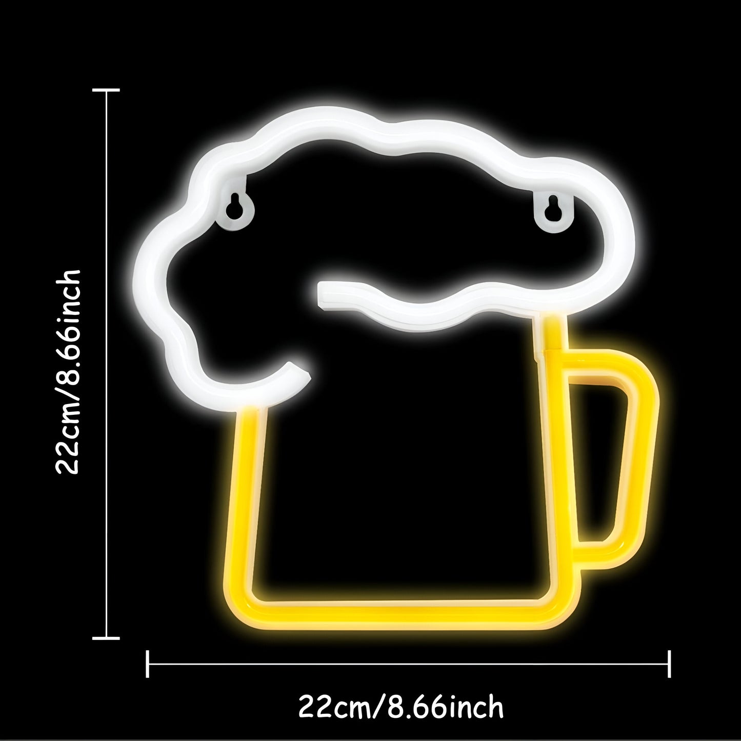 Fastfood LED Neonlamp – Kleurrijke Wanddecoratie met USB-aansluiting