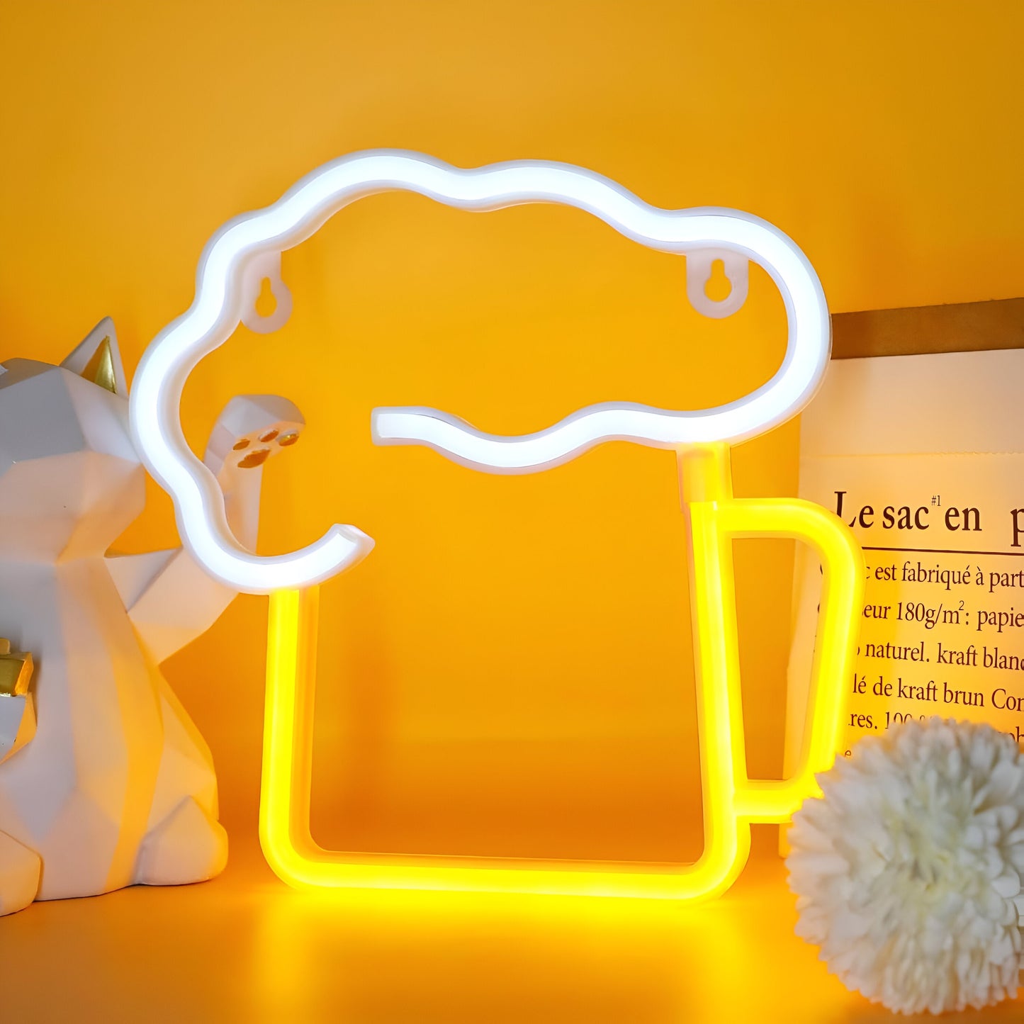 Fastfood LED Neonlamp – Kleurrijke Wanddecoratie met USB-aansluiting