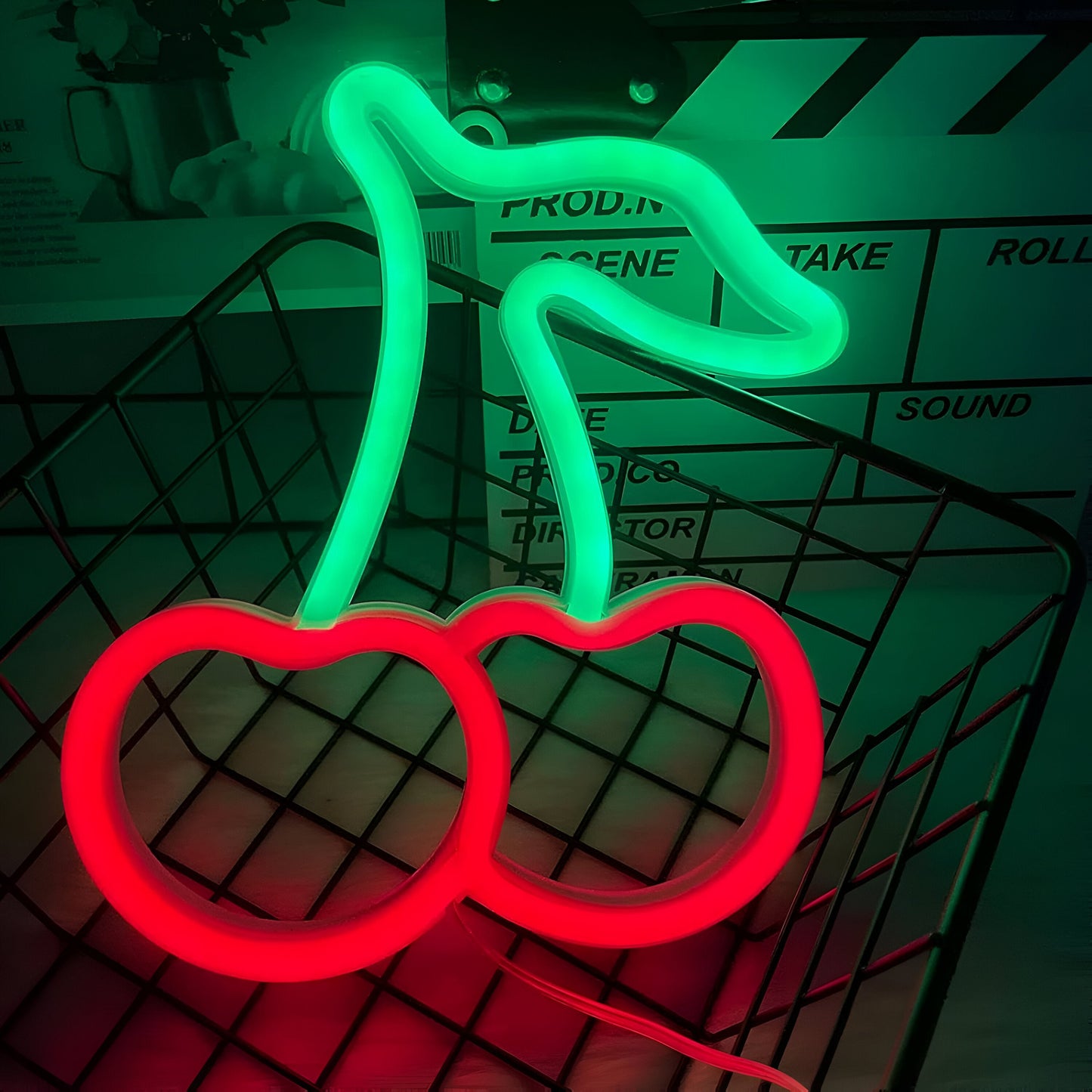 Fastfood LED Neonlamp – Kleurrijke Wanddecoratie met USB-aansluiting