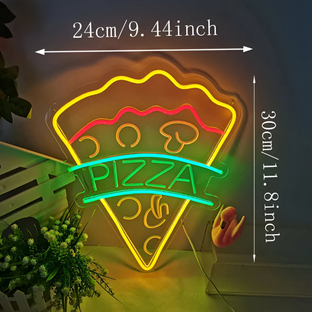 Fastfood LED Neonlamp – Kleurrijke Wanddecoratie met USB-aansluiting