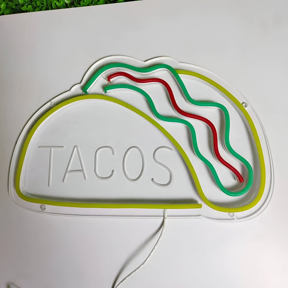 Fastfood LED Neonlamp – Kleurrijke Wanddecoratie met USB-aansluiting